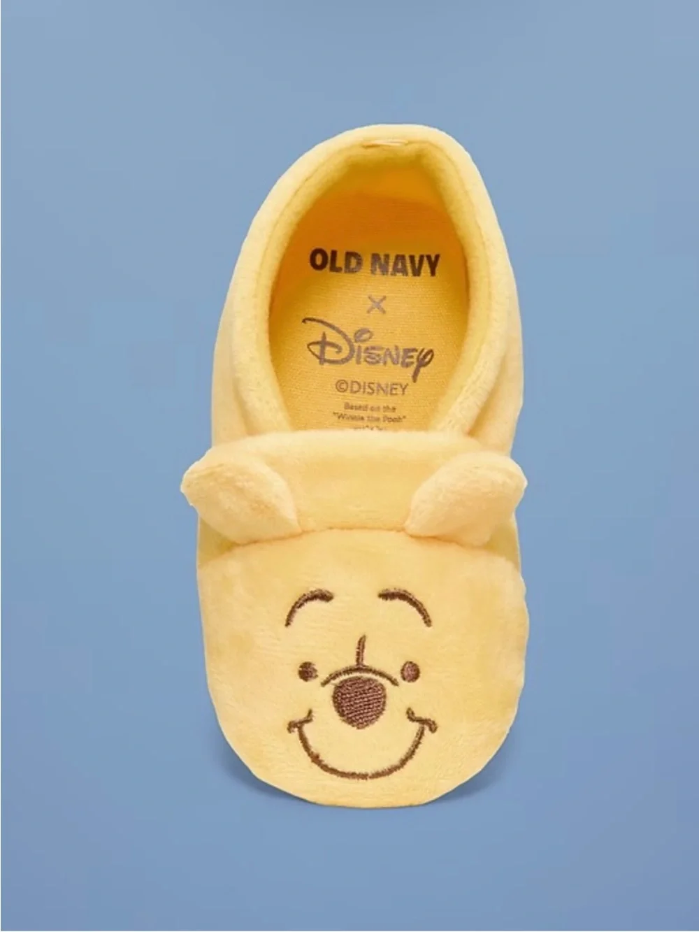 Disney Winnie the Pooh Velvet Baby Slippers Booties 12-18 Months